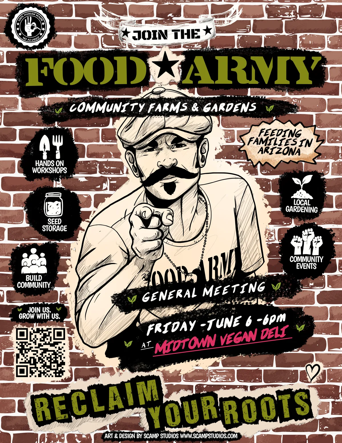 Food Army flyer art